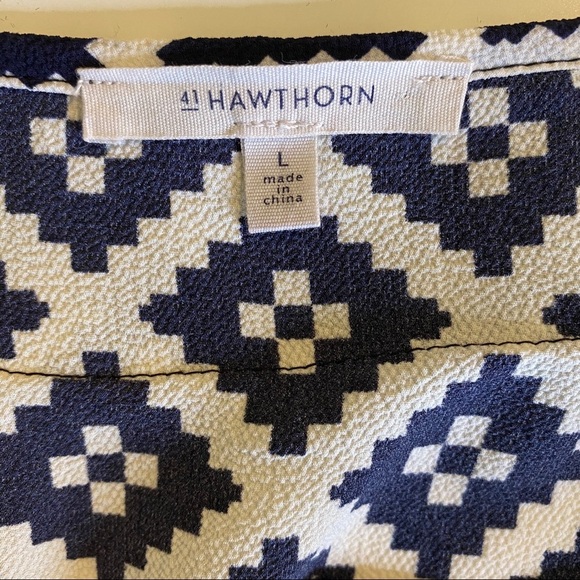 41 Hawthorn Tunic Top Blouse - Black White - L - Picture 2 of 7